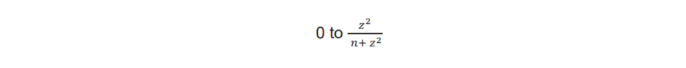 CI range equation for when there are no observed events