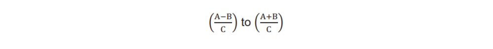 Equation for calculation of confidence intervals