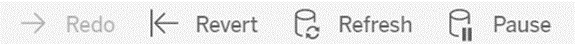Toolbar with Revert option