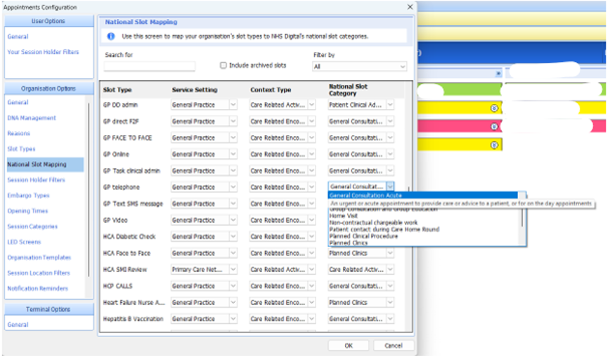 Drop-down menu
