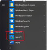 WinSCP screen image