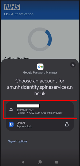 AAL3 passkey Android registration step 8