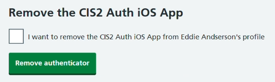 CIM register CIS2 Auth passkey remove iOS confirm