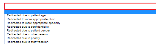 Screen shot of e-RS system showing appointment details screen
