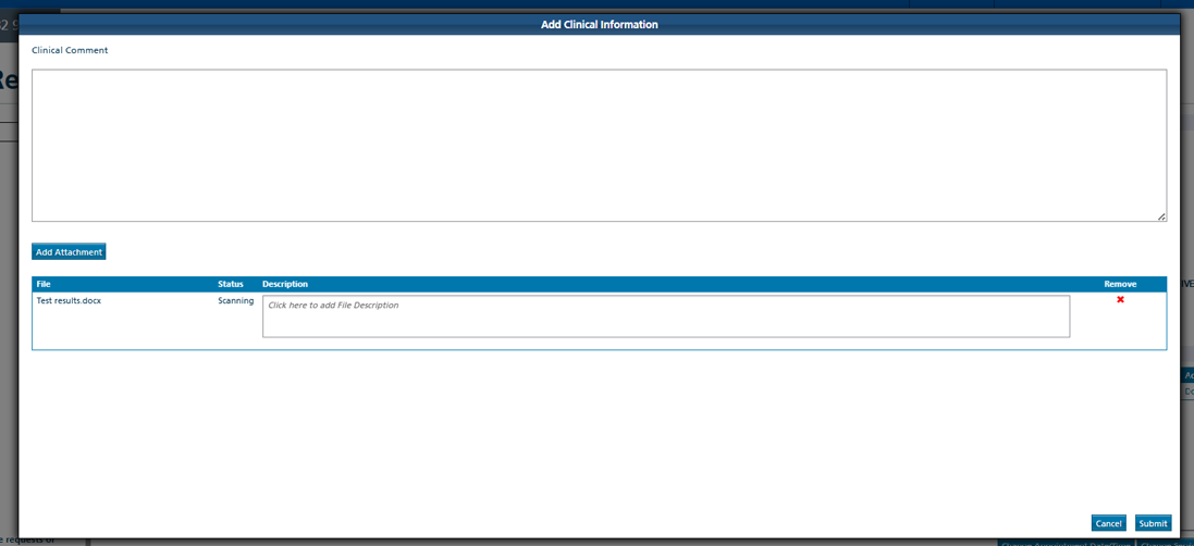 Image after provider has attached a file 