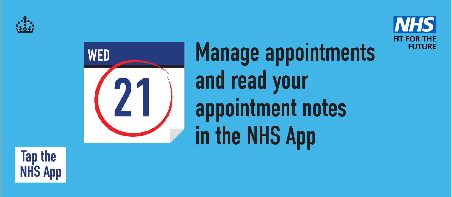 Appointments in the NHS App promotional image
