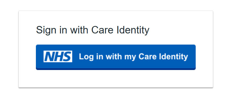 Sign in with Care Identity