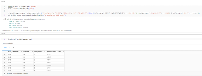 pass the parameters in SQL to pull into a widget variable